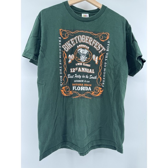 Harley-Davidson Other - Biketoberfest Daytona Beach Mens T-shirt Sz L 2004 11th Anniversary Graphic Tee